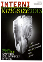 NICCHIA / Interni Kingsize 2013. Supplemento a Interni N.4 - aprile 2013, p.29.